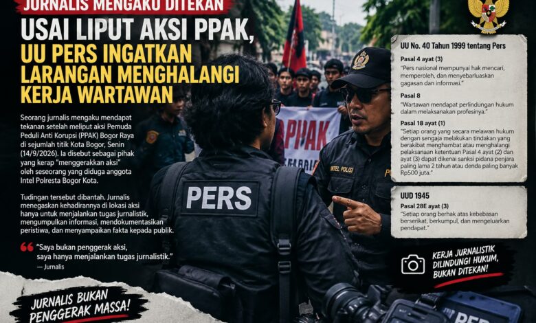 Jurnalis Liputan Aksi PPAK Ditegur, Diduga Ada Upaya Menekan Kerja Pers Jurnalis Liputan Aksi PPAK Ditegur, Diduga Ada Upaya Menekan Kerja Pers