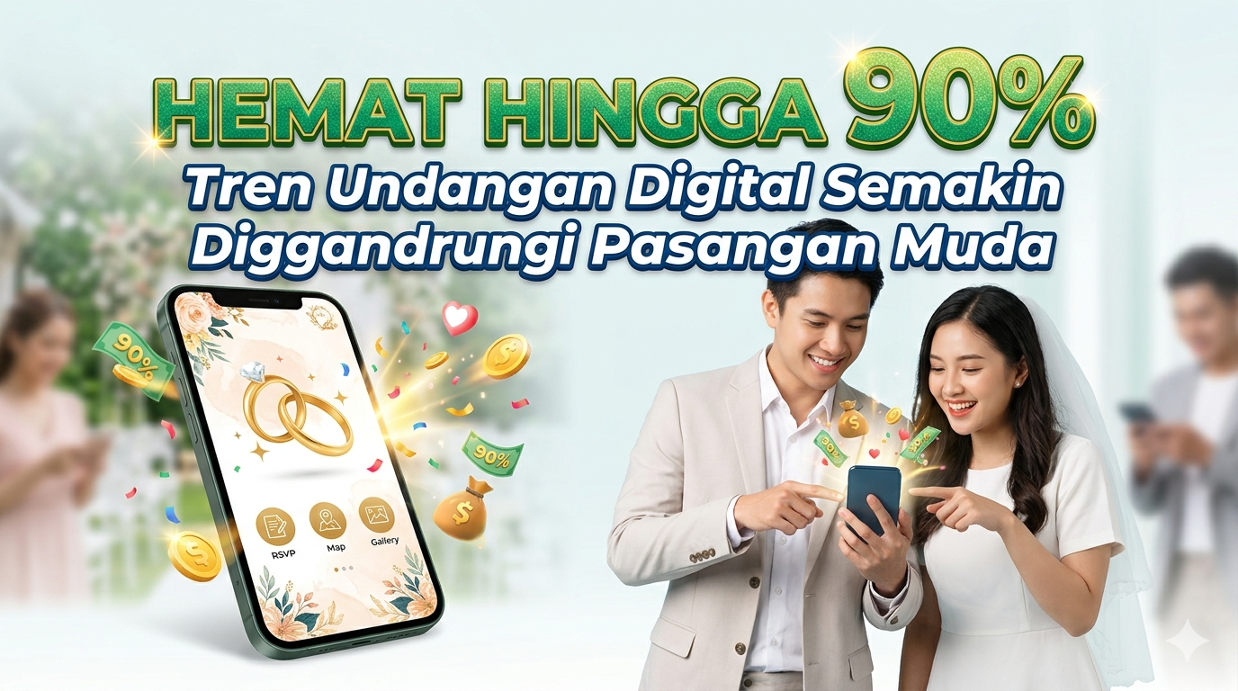 Hemat Hingga 90%: Mengapa Undangan Digital Jadi Primadona Pasangan Muda