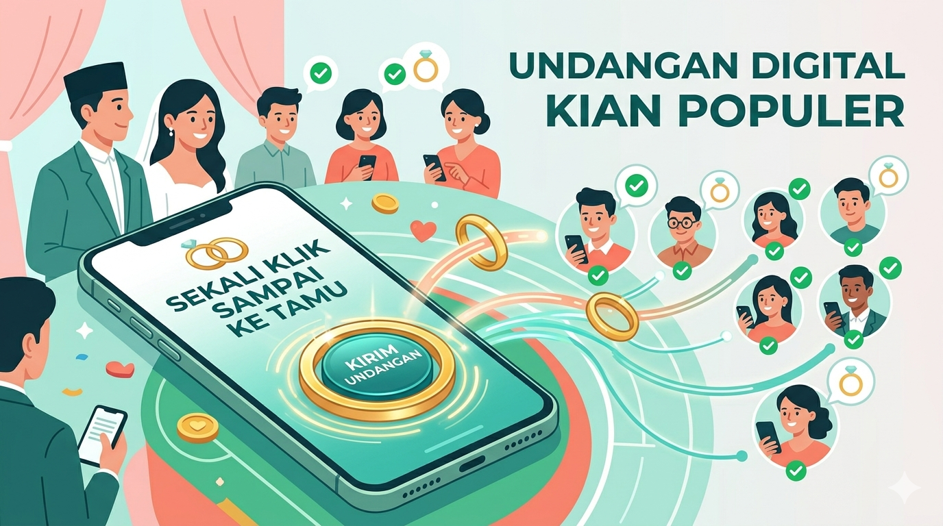 Sekali Klik Sampai ke Tamu, Undangan Digital Kian Mendominasi Pasar