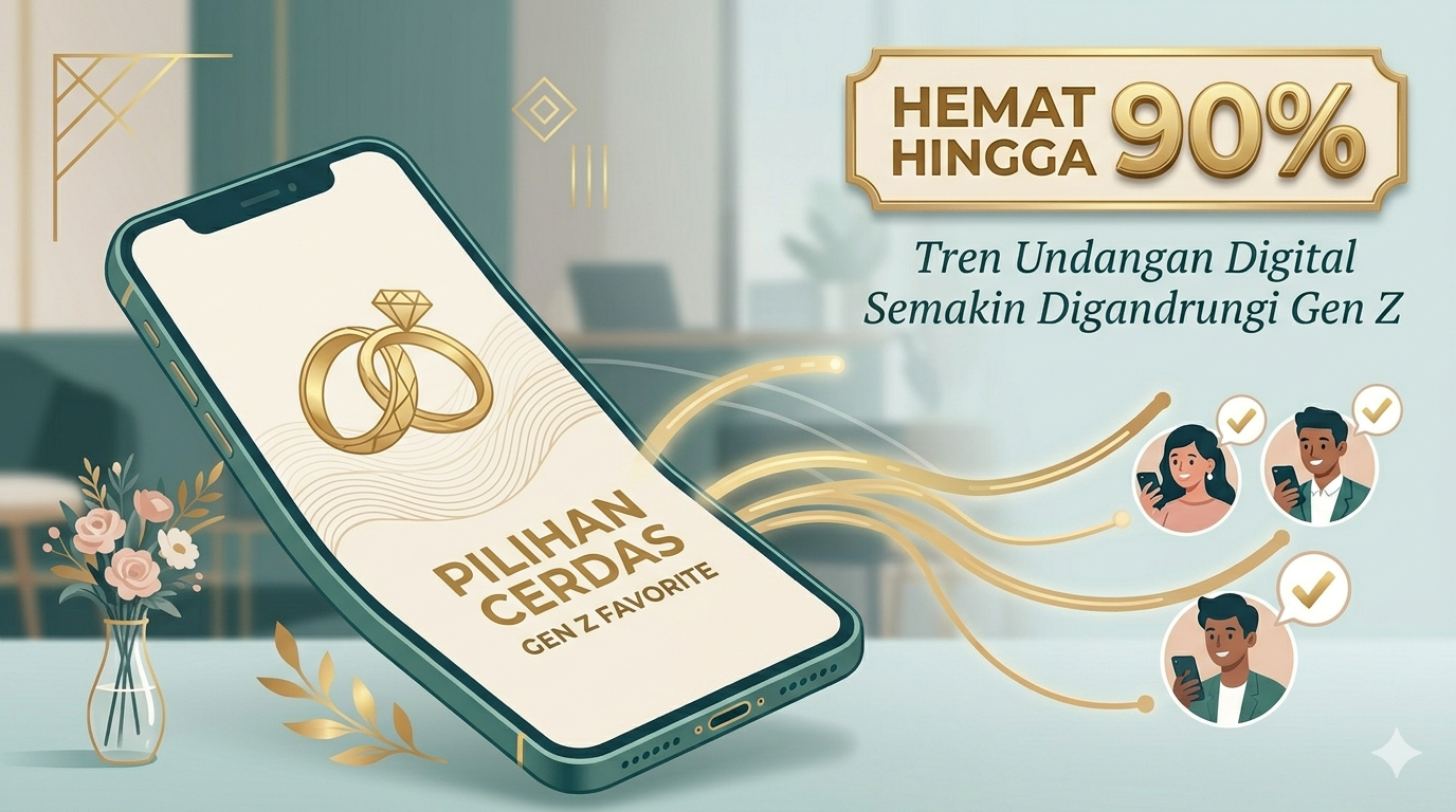 Hemat Hingga 90%, Tren Undangan Digital Semakin Digandrungi Gen Z