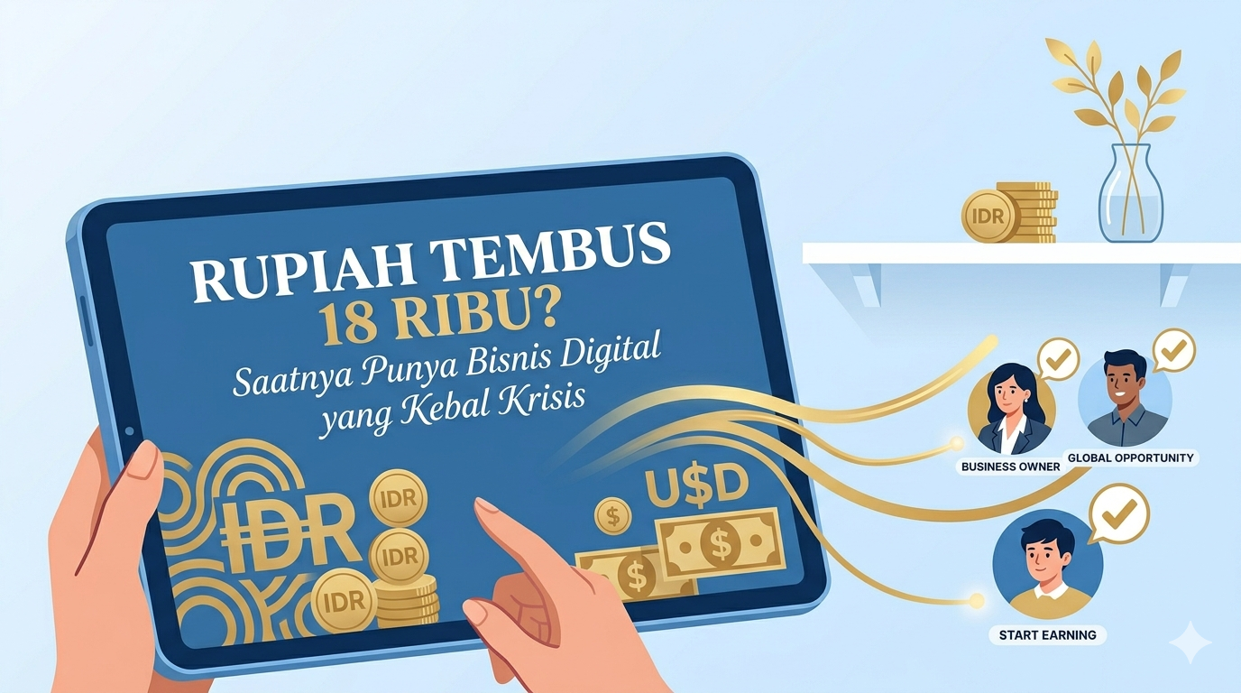 Rupiah Tembus 18 Ribu? Saatnya Punya Bisnis Digital yang Kebal Krisis