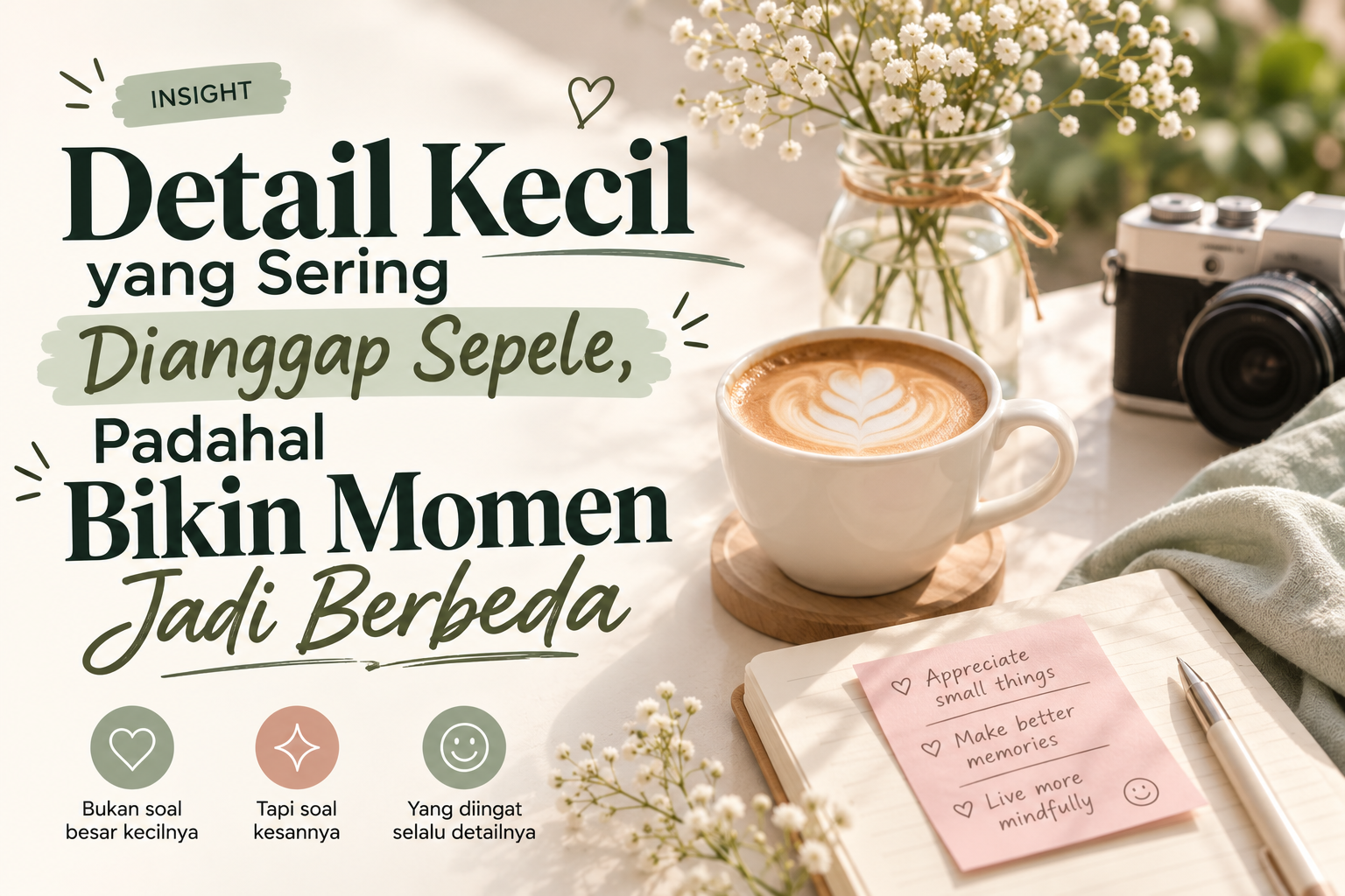 Hal Kecil yang Sering Diabaikan, Padahal Bisa Bikin Momen Jadi Berkesan