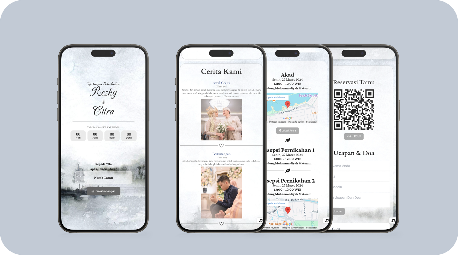 Ivory Bliss: Pilihan Undangan Digital Buat Kamu yang Suka Tampilan Elegan dan Simpel