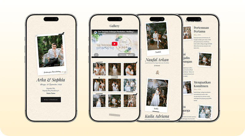 Nggak Perlu Banyak Ornamen, Tema Polaroid Memoir Ini Simpel dan Manisnya Dapat Banget