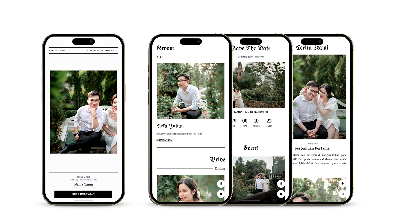The Chronicle: Undangan Digital Vibe Koran Klasik Buat Kamu yang Suka Tampilan Unik