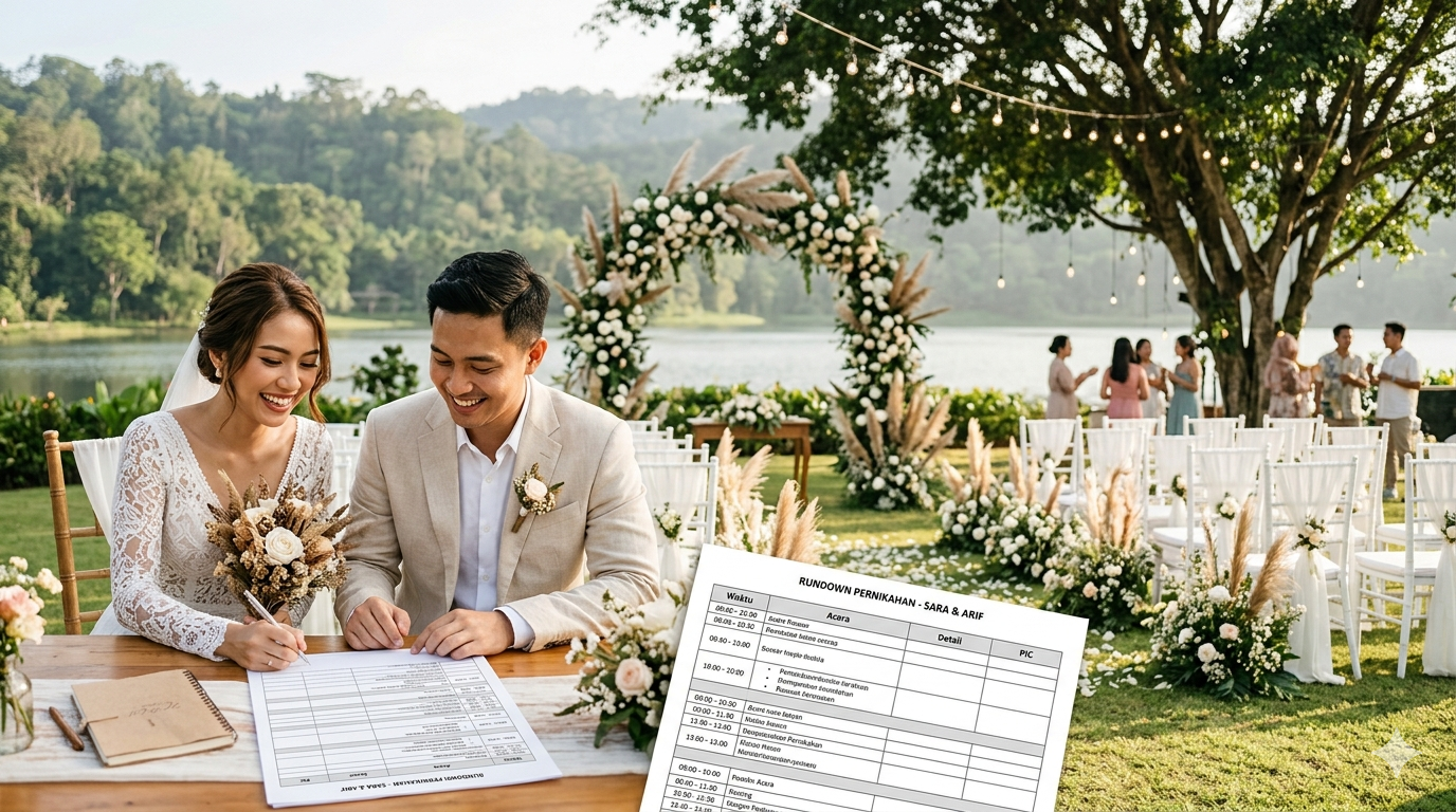 Cara Menyusun Susunan Acara (Rundown) Pernikahan Efektif Tanpa Ribet