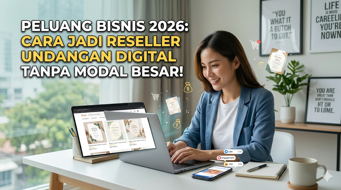 Peluang Bisnis 2026: Cara Jadi Reseller Undangan Digital Tanpa Modal Besar!