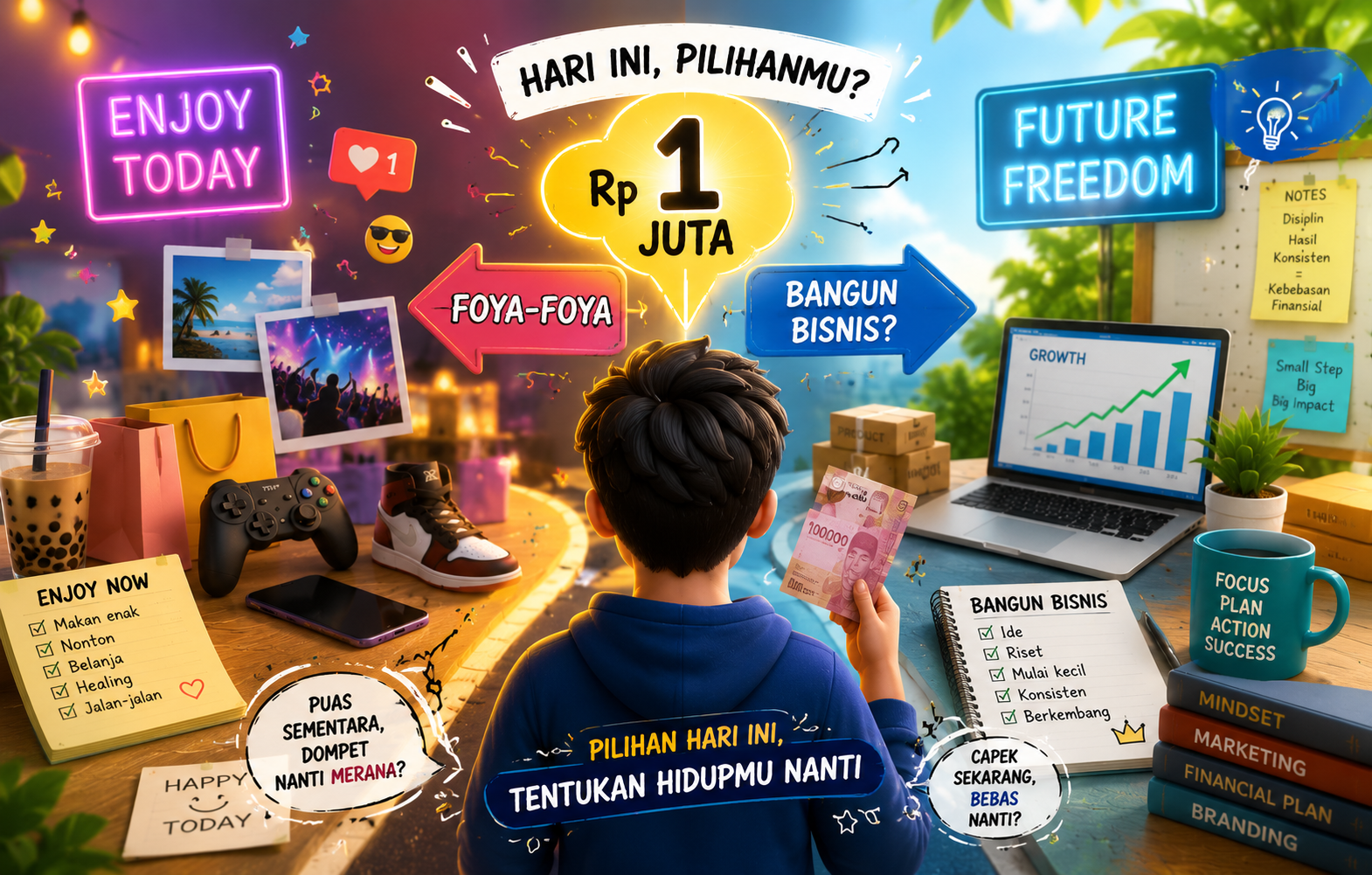 Punya Uang Rp1 Juta? Jangan Dihabiskan, Ubah Jadi Mesin Uang Sekarang!