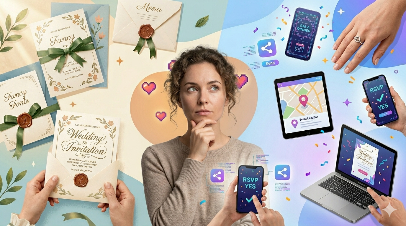 Undangan Digital vs Cetak: Mana yang Lebih Cocok untuk Pernikahanmu?