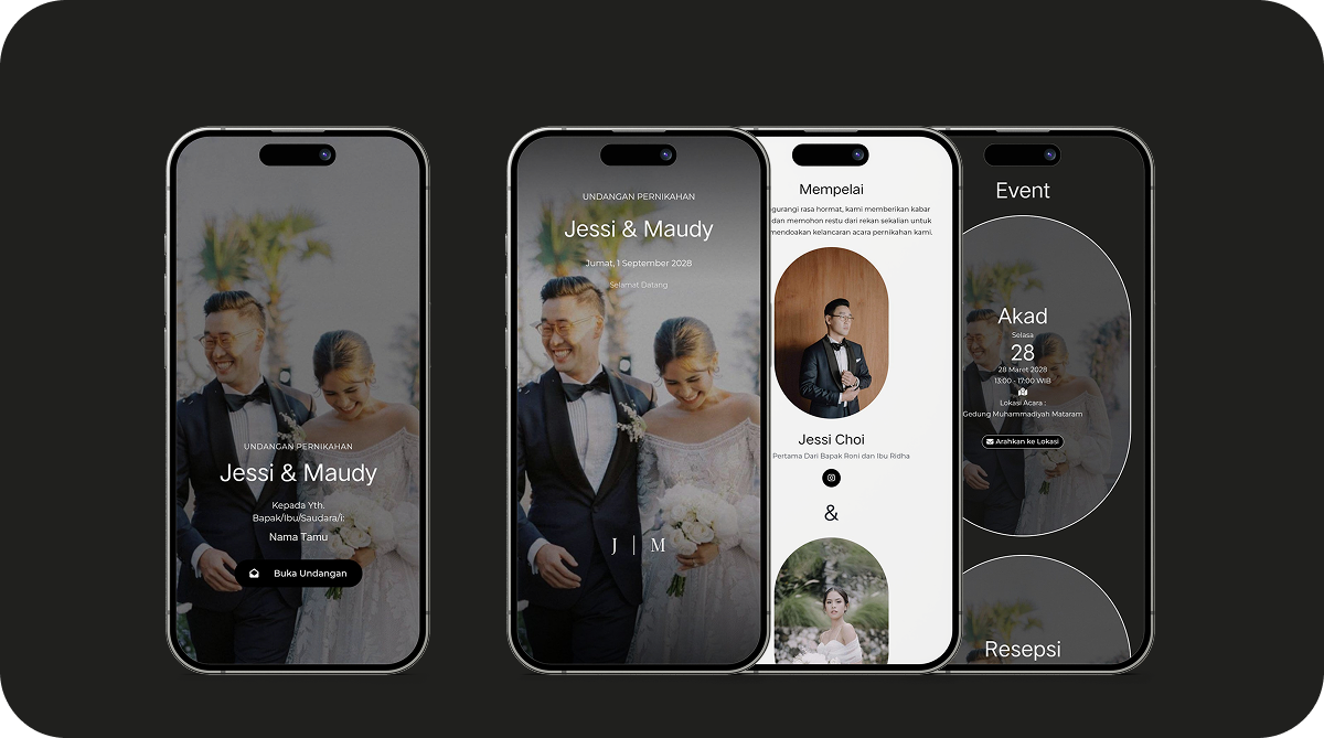 Velura Noire: Template Undangan Digital Mewah dengan Sentuhan Dark Luxury y