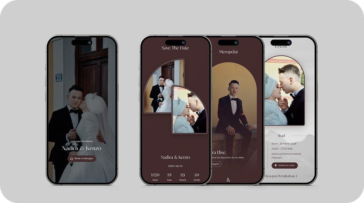 Dhara Luminor: Template Undangan Digital yang Anggun dengan Sentuhan Modern dan Berkelas