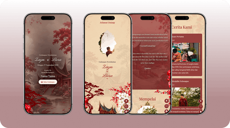 Pagaruyung Royale: Template Undangan Digital dengan Pesona Adat Minangkabau yang Megah
