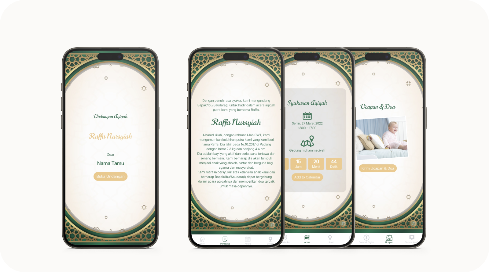 Mockup Aqiqah Baroque Opulent