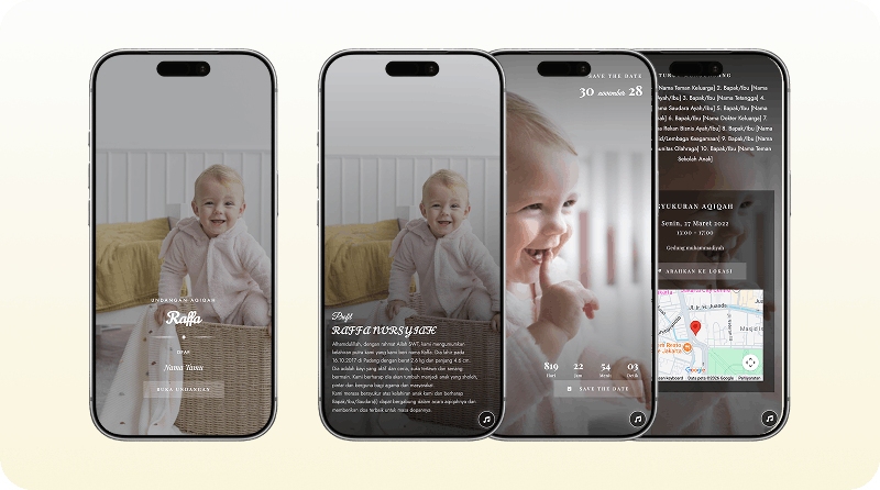 Mockup Aqiqah Reverie