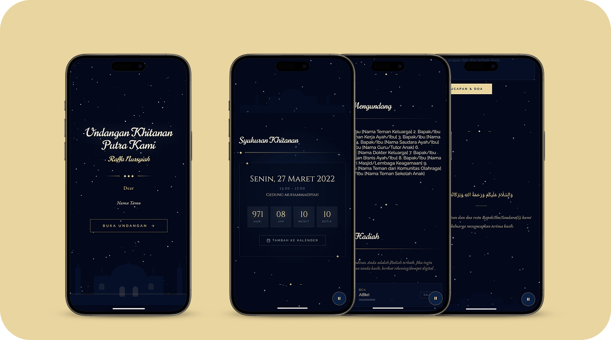 Mockup Khitanan Starry Night