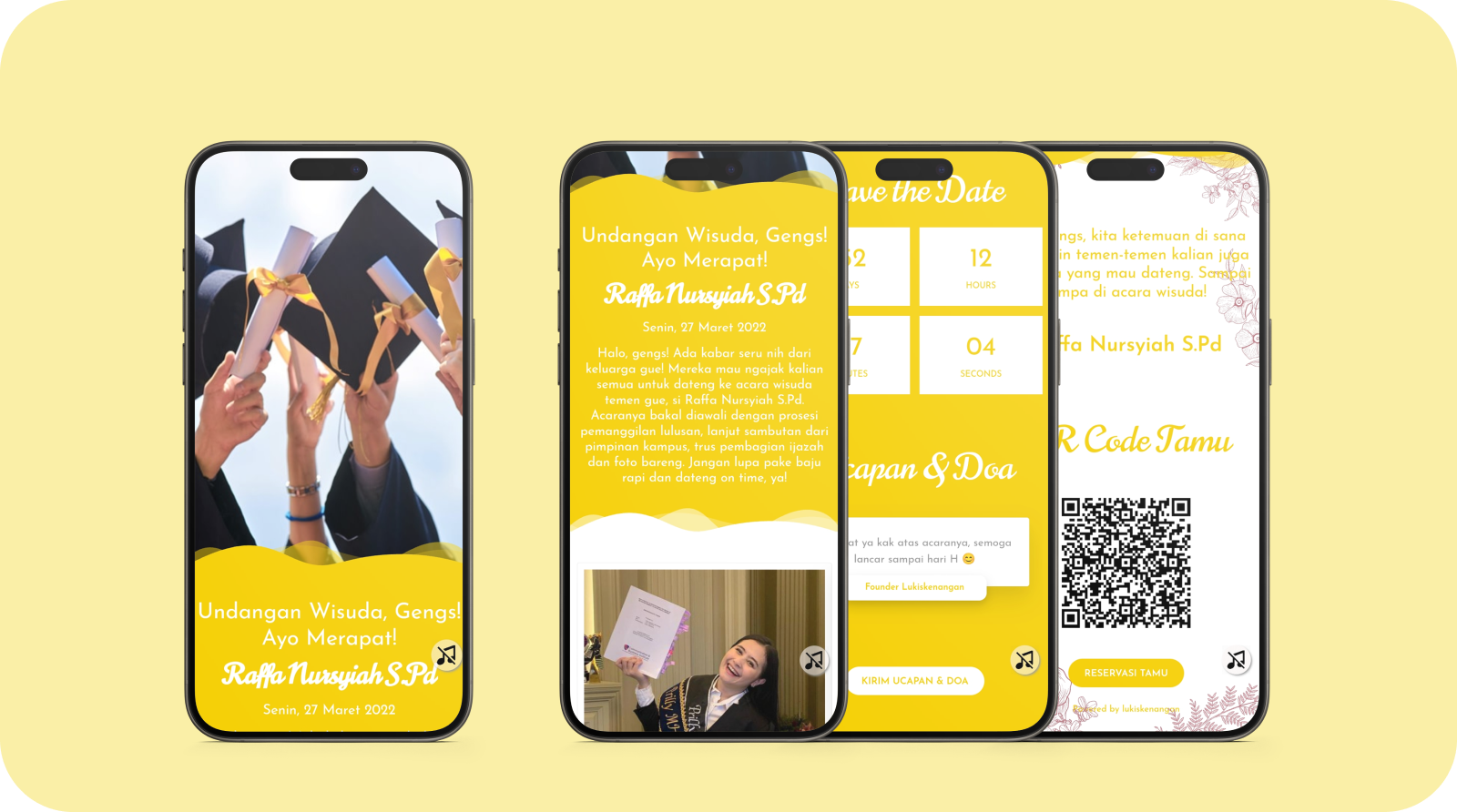 Mockup General Invitation Yellow