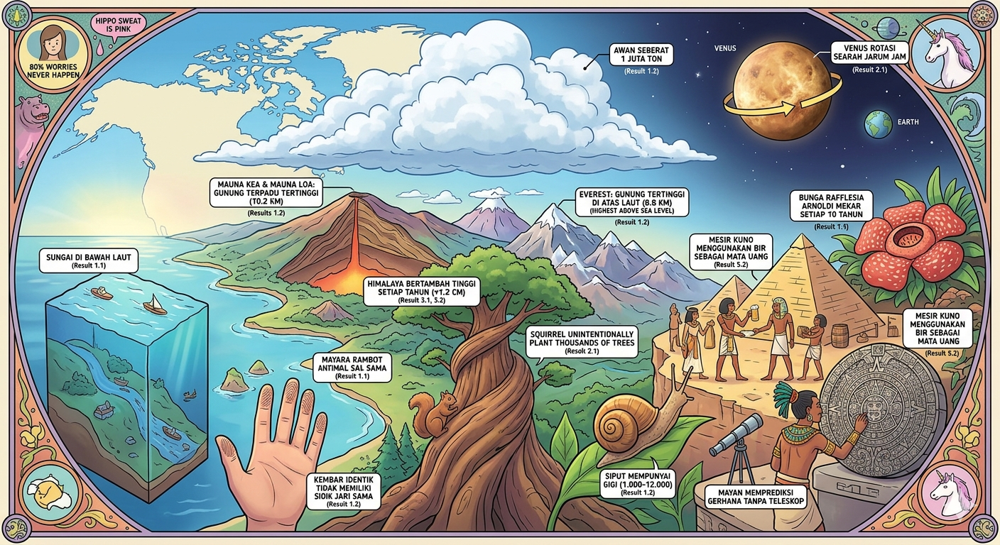 7 Fakta Unik Dunia yang Bikin Kamu Geleng-Geleng Kepala