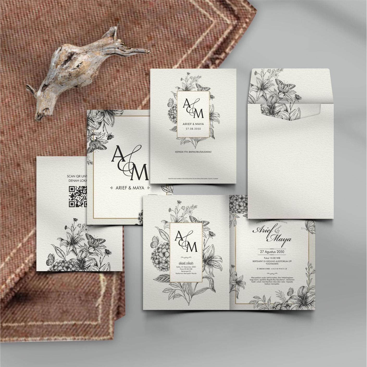 Undangan Pernikahan Cetak