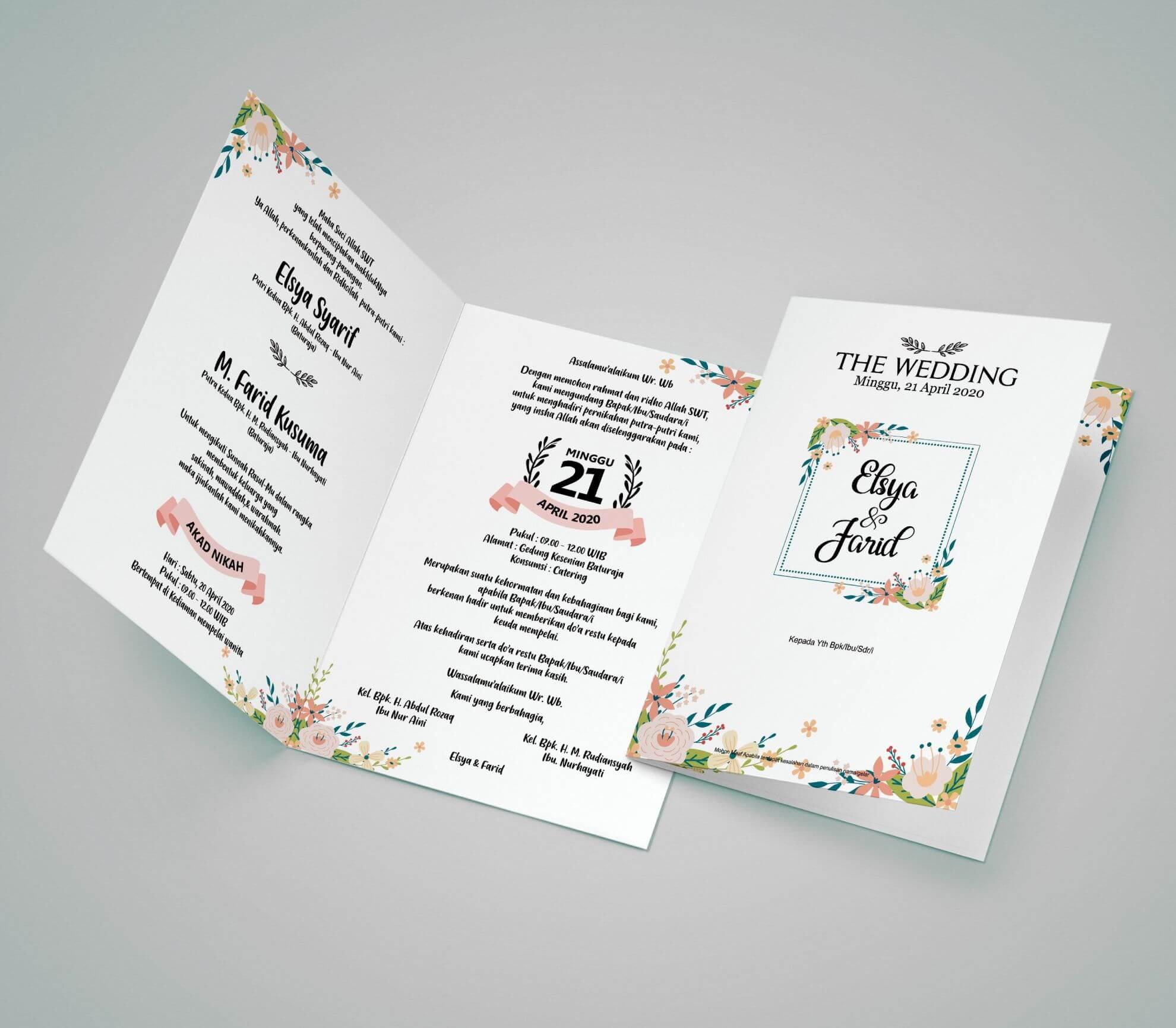 Template Undangan Pernikahan Elegan dan Berkesan