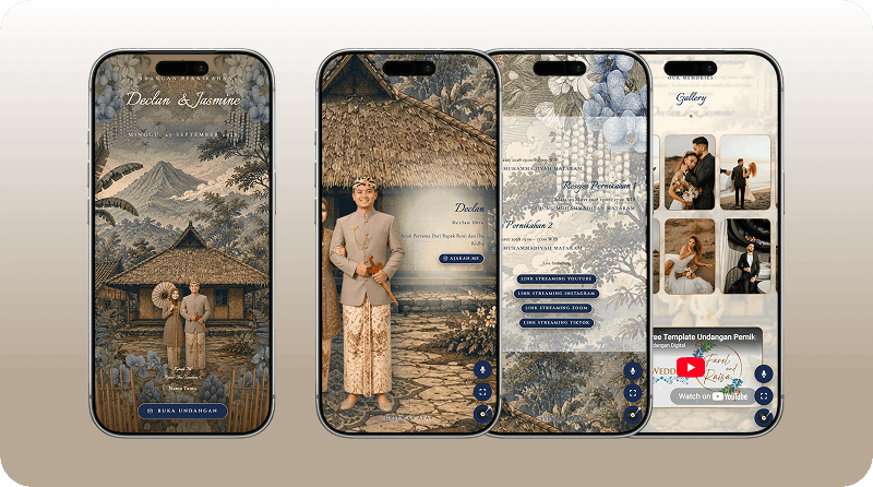 Tradisional, Tapi Modern? Kenalan dengan Undangan Digital Serene Bloom