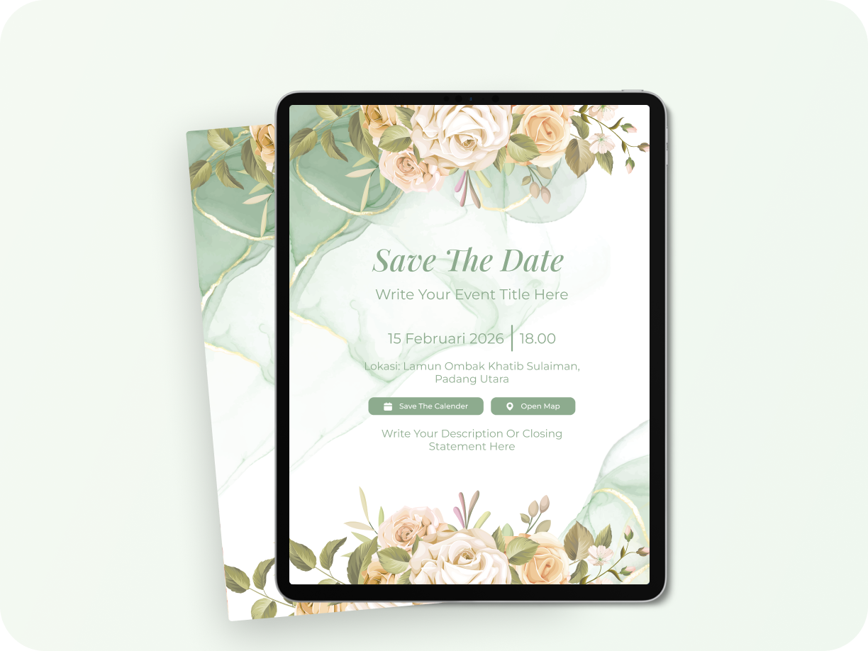 Mockup Greenary Floral