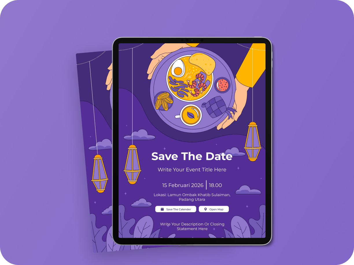Mockup Lantern Leaves