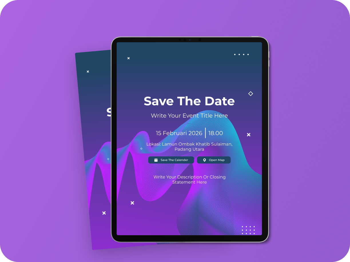 Mockup Flowing Wave