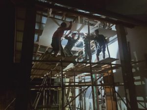Menjelang Perayaan Natal; Satgas Pamtas Yonif Mekanis 643/Wns Karya Bhakti Bantu Renovasi Gedung Gereja Diperbatasan RI - Malaysia IMG 20211205 WA0026