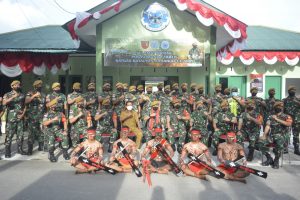 Dirsen Pussenarhanud Kodiklatad kunjungi Pos Kotis Satgas Kodim Maluku Yonarhanud 11/WBY IMG 20211213 WA0200