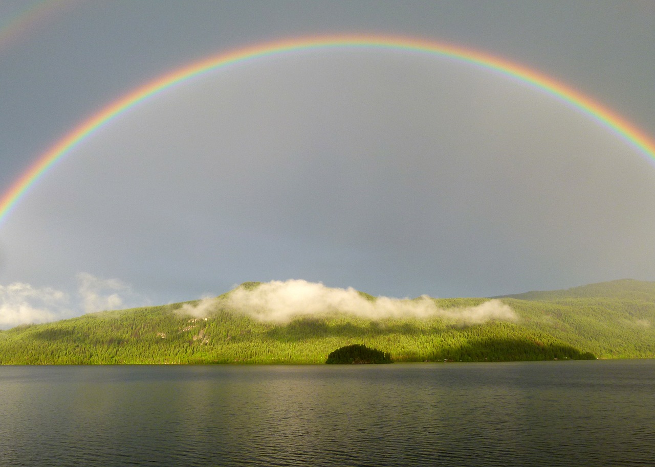 Rainbow Seen In Paradise Falls Rainbow Seen In Paradise Falls