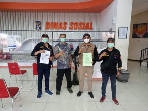 Kunjungan DPD Jatim Puskominfo Indonesia Ke Kantor Dinas Sosial Kota Surabaya Apresiasi Rehabilitasi "AJIB"