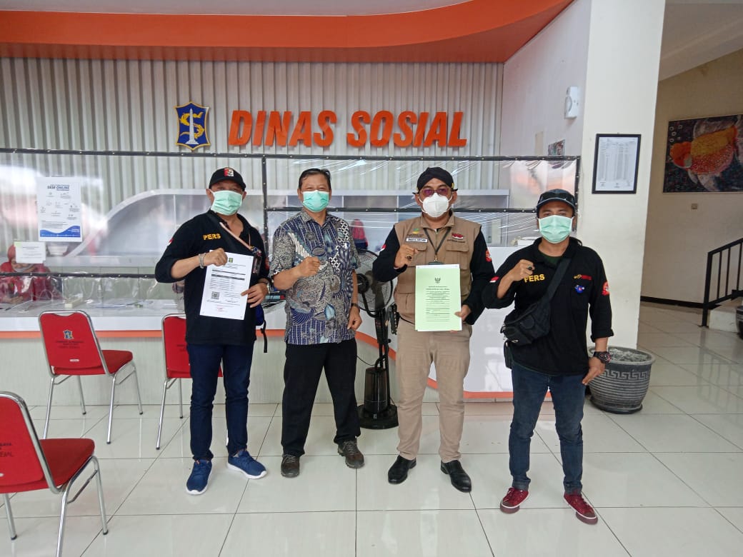 Kunjungan DPD Jatim Puskominfo Indonesia Ke Kantor Dinas Sosial Kota Surabaya Apresiasi Rehabilitasi "AJIB"