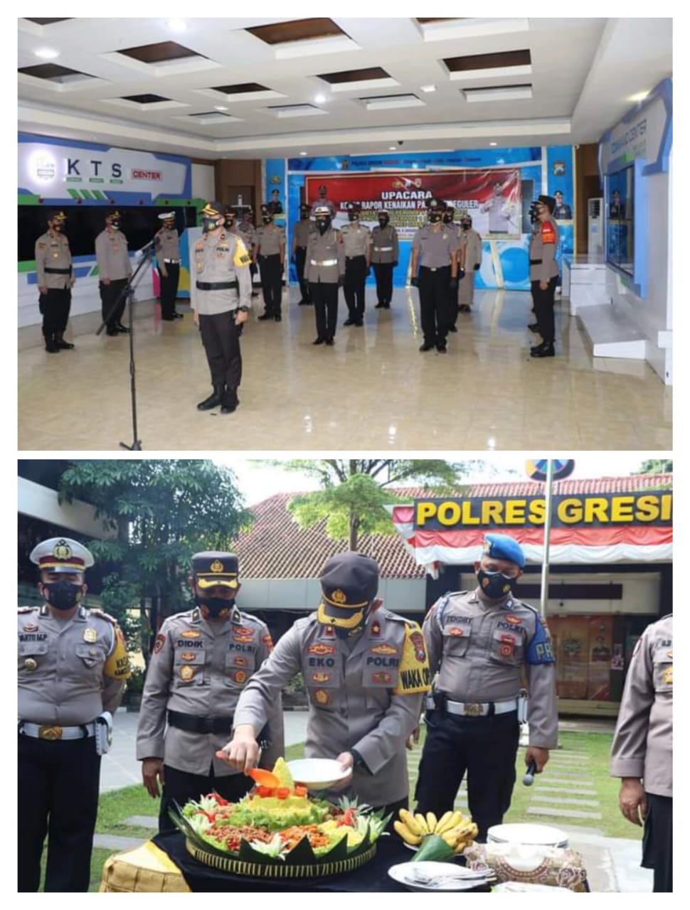 127 Personil Polres Gresik Gelar Upacara Kenaikan Pangkat Periode 1 Januari, AKBP Arief Fitrianto. 127 Personil Polres Gresik Gelar Upacara Kenaikan Pangkat Periode 1 Januari, AKBP Arief Fitrianto.