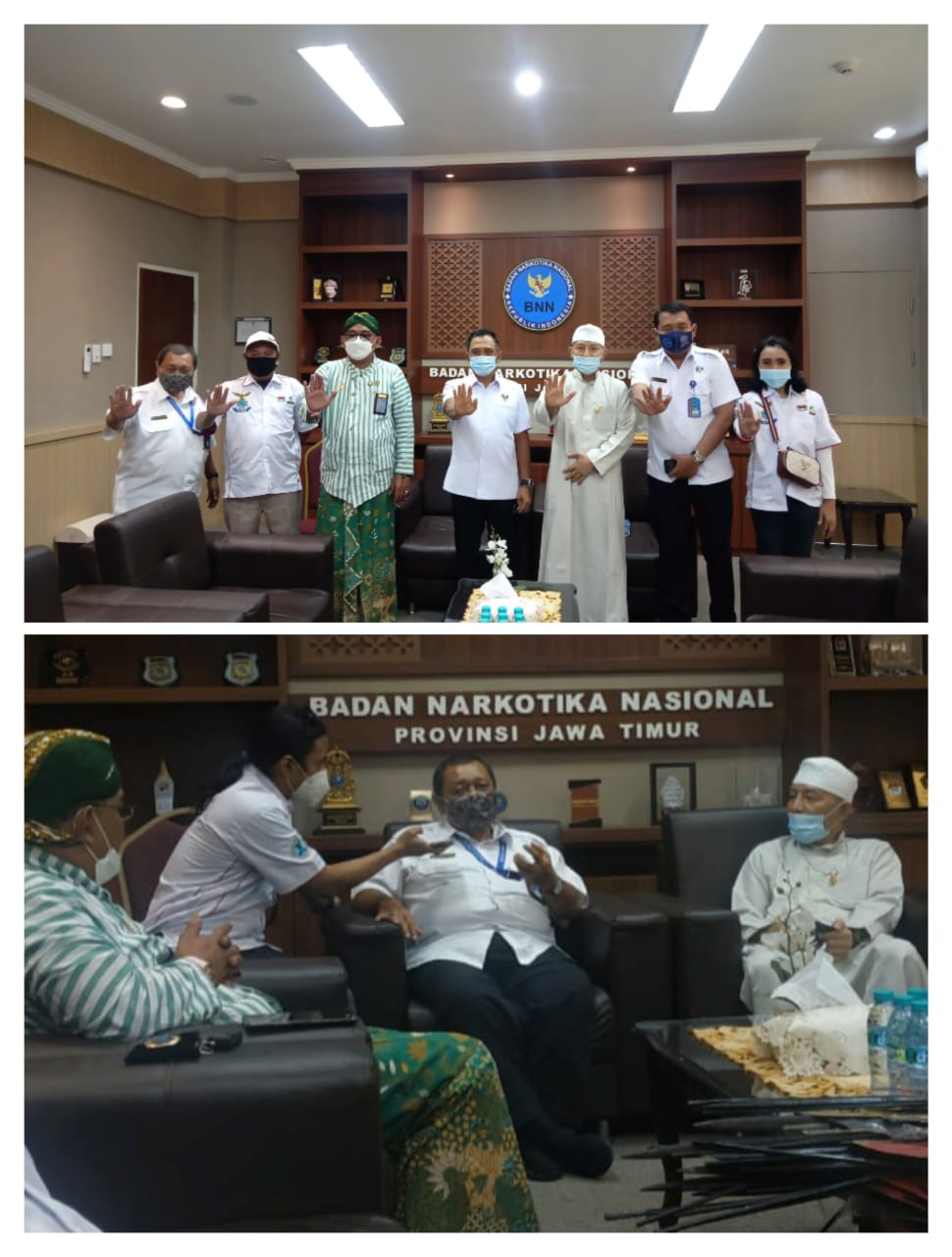 Audensi PP"AJIB Di BNNP JATIM. Menjelang Launcing Di Sambut Langsung KA BNNP JATIM.