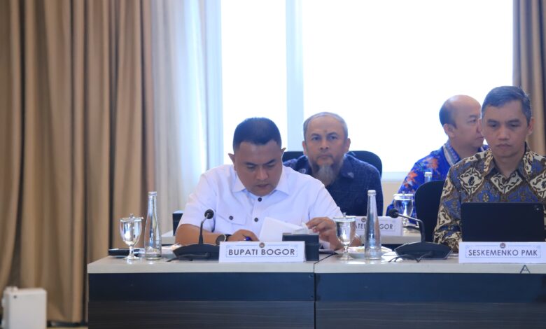 Bupati Bogor Hadiri Rapat Tingkat Menteri Bahas Pemulihan Lahan dan Antisipasi Banjir di Hulu Ciliwung