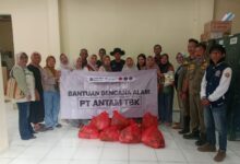 Karang Taruna Cigudeg Bersinergi dengan CSR ANTAM Pongkor Bantu Korban Banjir