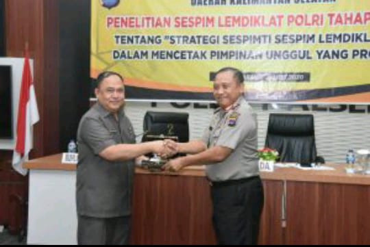 Kapolda Kalsel Buka Kegiatan Penelitian Tahap 1 Sespim Lemdiklat Polri IMG 20200303 WA0047