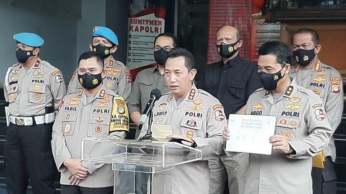 kabareskrim polri komjen listyo sigit prabowo di mapolda metro jaya