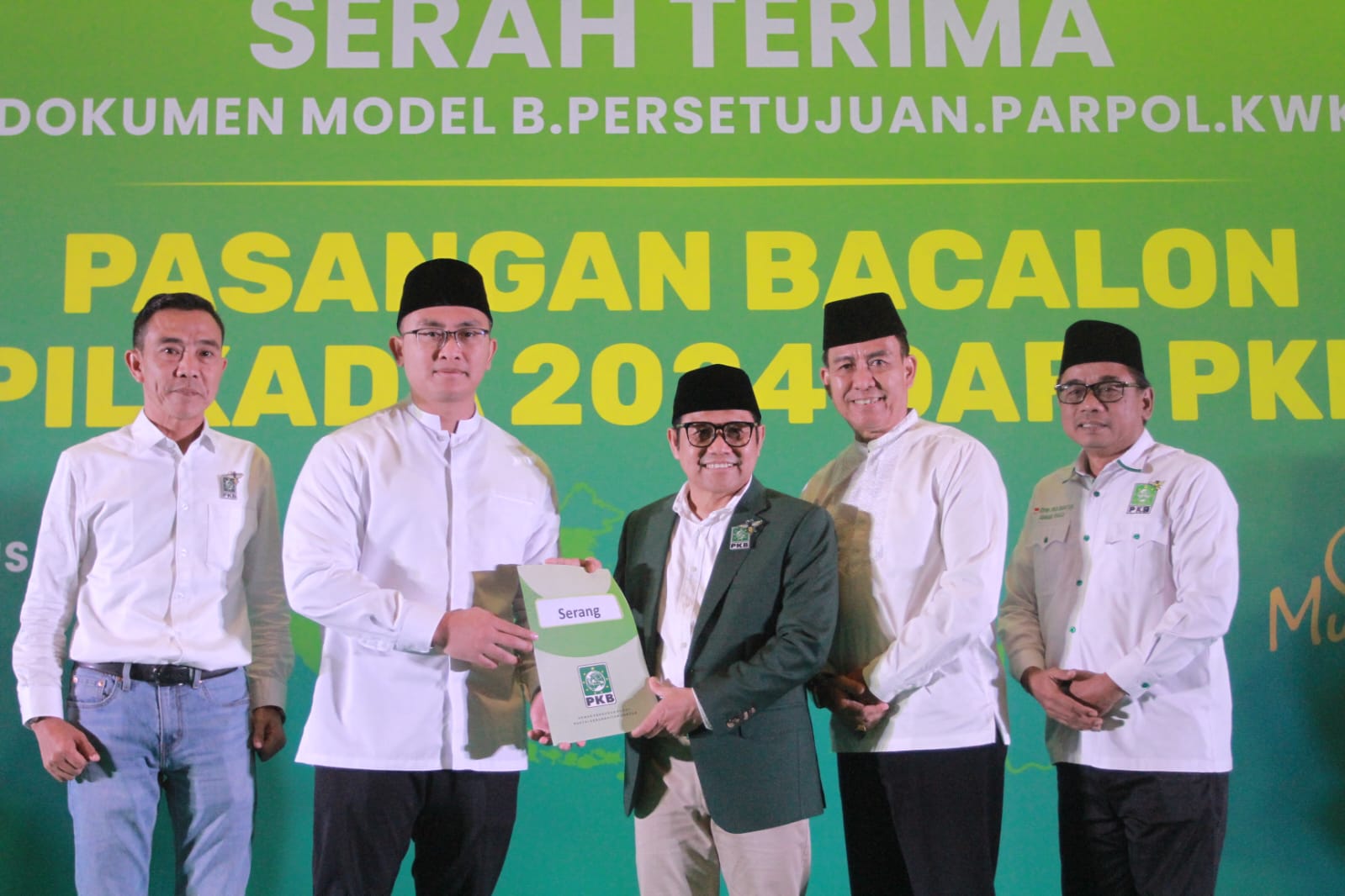 Terima Rekomendasi PKB di Pilkada Kabupaten Serang 2024: Diserahkan Langsung Cak Imin Untuk Andika-Nanang
