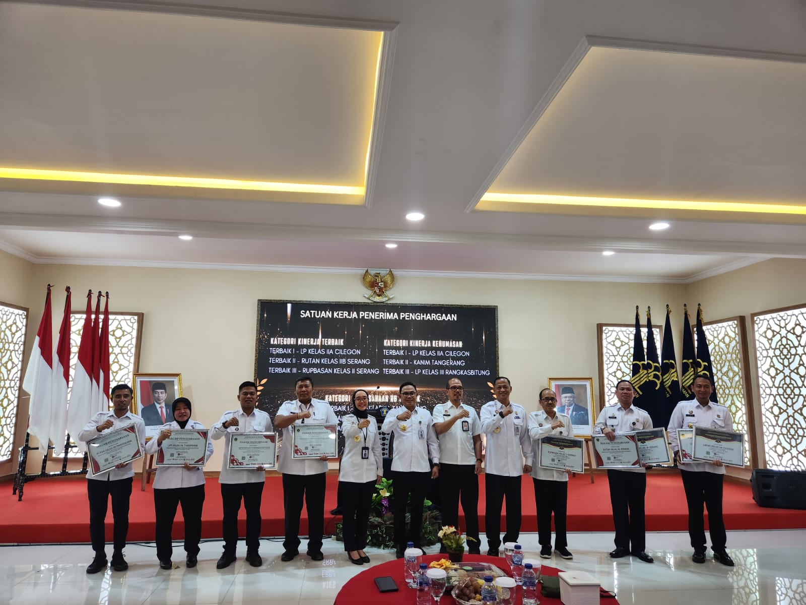 Apresiasi Kehumasan, Lapas Rangkasbitung diganjar Penghargaan Kanwil Kemenkumham Banten