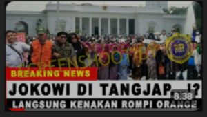 SALAH KAPRAH: Beredarnya Isu Presiden Jokowi Ditangkap dengan Rompi Orange "HOX"