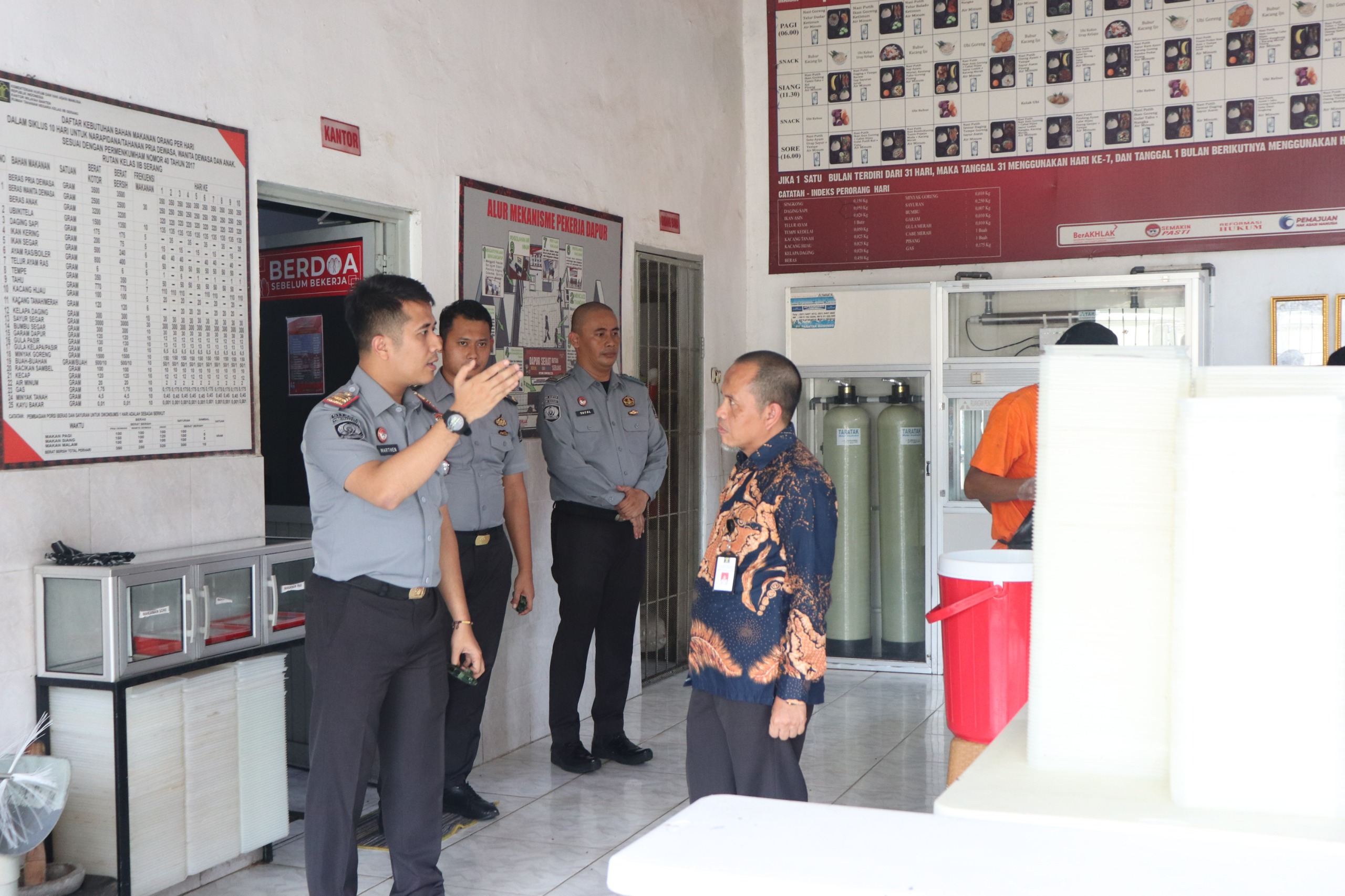 Verifikasi Lapangan Zona Integritas WBK Dilakukan Tim Penilaian Mandiri di Rutan Serang