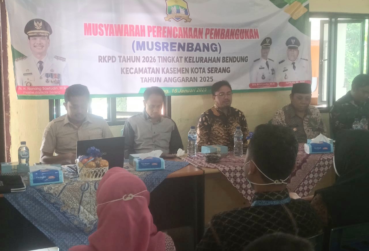Musrenbang Kelurahan Bendung Kecamatan Kasemen Kota Serang Dorong Sinergi dan Percepatan Pembangunan