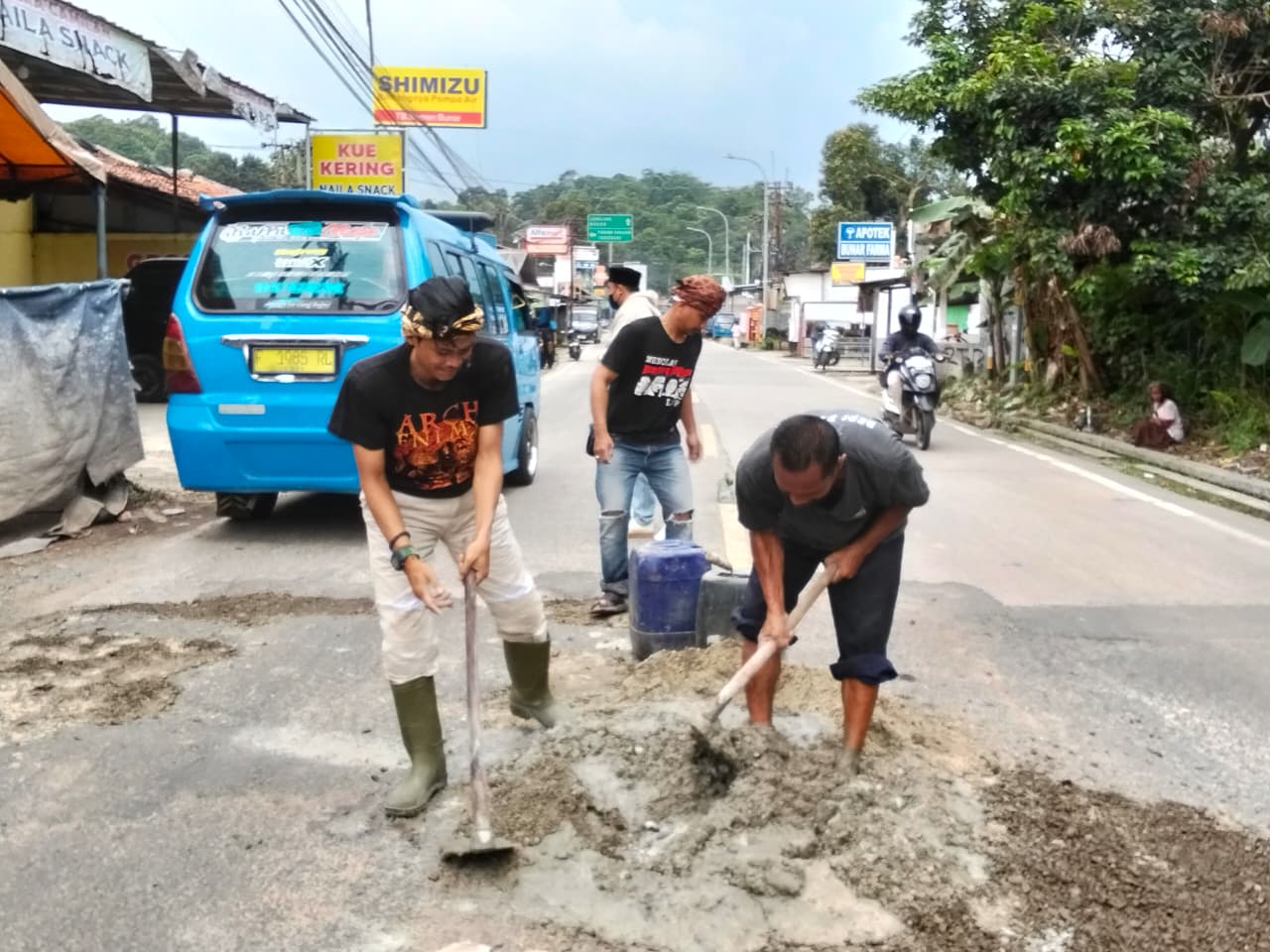 Jasinga–Cigudeg Rusak Parah, Pemuda Bogor Barat Sindir Keras Kinerja Pemerintah