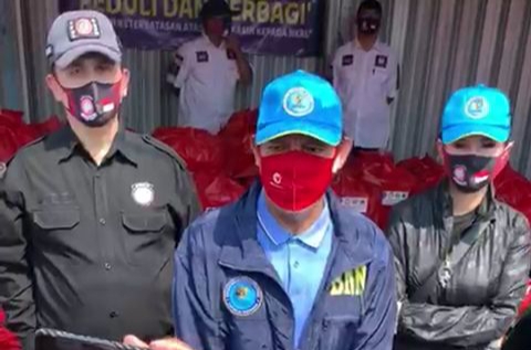 BNN, GMDM, FOKAN dan Pokja Wartawan BNN Kembali Gelar Baksos Peduli Negeri di Tengah Pandemi Covid-19