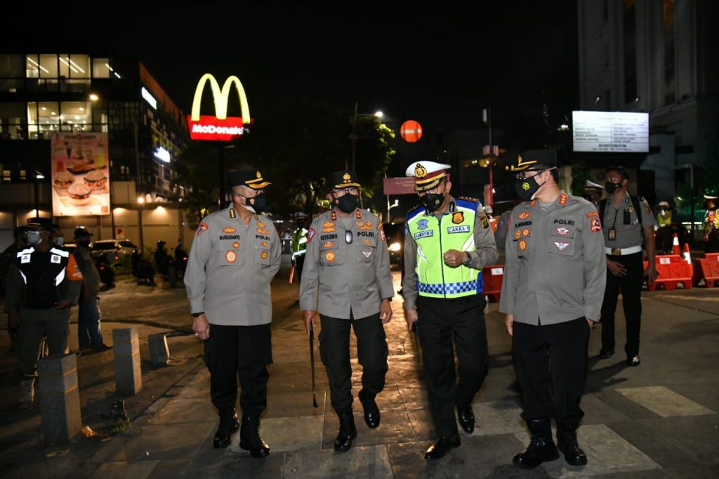 Kakorlantas Cek Pembatasan Mobilitas PPKM : Efektif Cegah Kerumunan