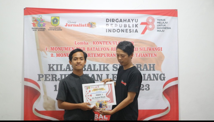 Aco Suganda Winata Sabet Juara 1 dalam Lomba Konten Kreator dan Vlog di kecamatan Leuwiliang Aco Suganda Winata Sabet Juara 1 dalam Lomba Konten Kreator dan Vlog di kecamatan Leuwiliang