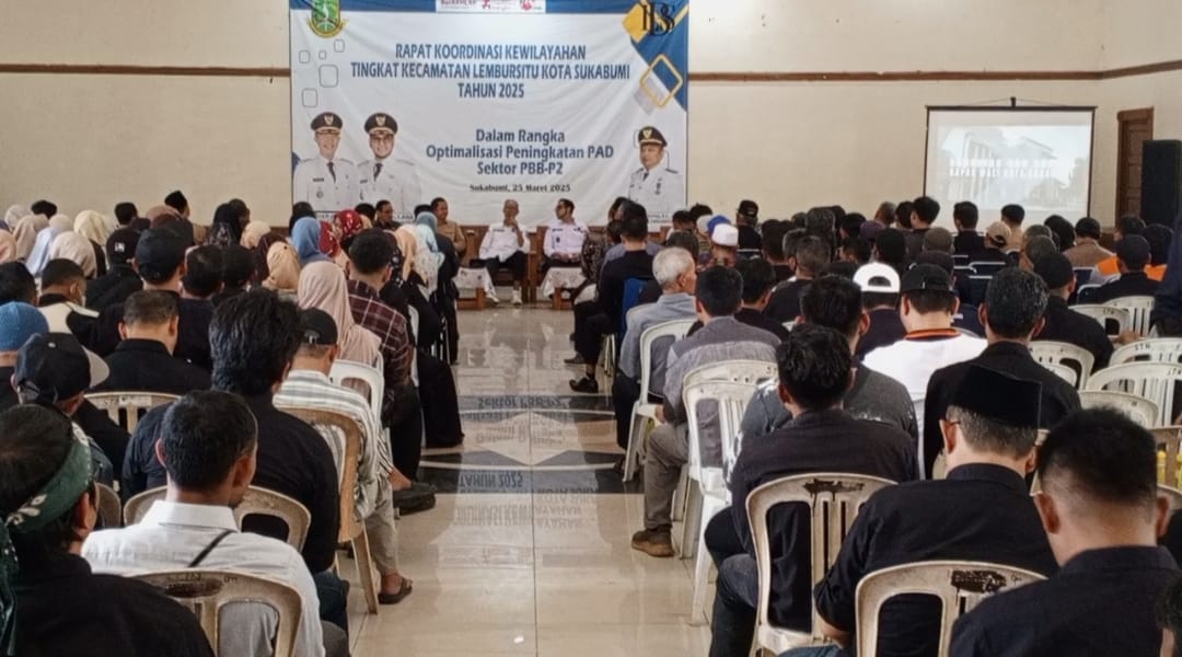 Dalam Rangka Optimalisasi PAD, Pemkot Sukabumi Gelar Rapat koordinasi Kewilayahan Tingkat kecamatan Dalam Rangka Optimalisasi PAD, Pemkot Sukabumi Gelar Rapat koordinasi Kewilayahan Tingkat kecamatan