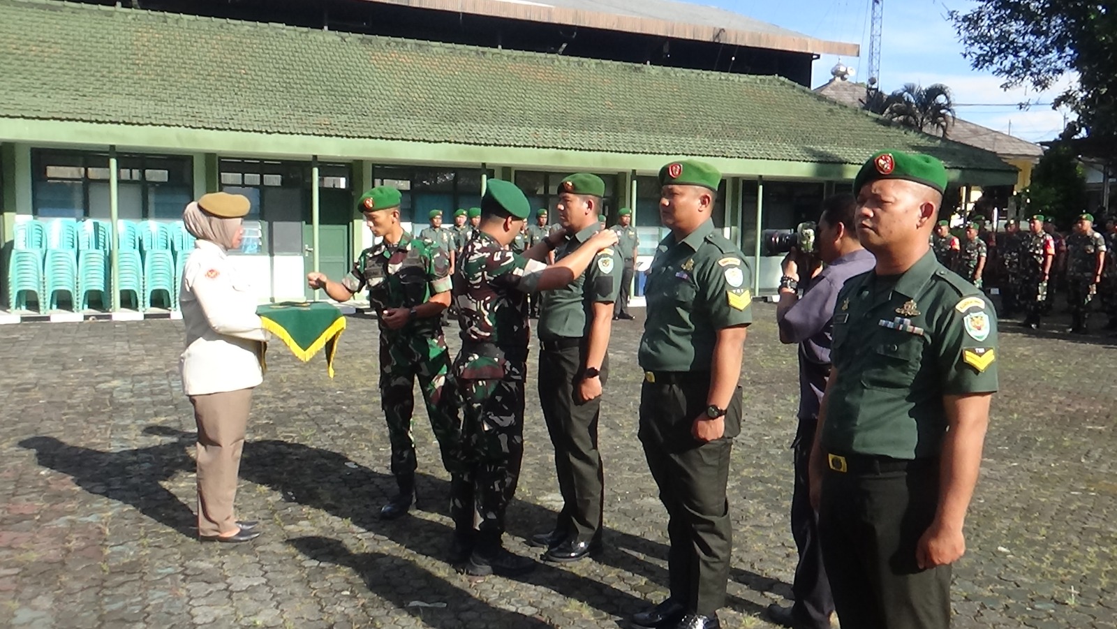 Dandim 0607/Kota Sukabumi Pimpin Korps Raport Kenaikan Pangkat dan Halalbihalal