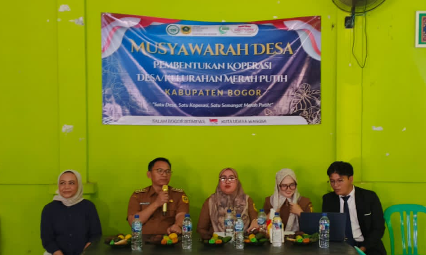 Camat Leuwiliang Hadiri Musdesus Pembentukan Koperasi Merah Putih di Desa Barengkok